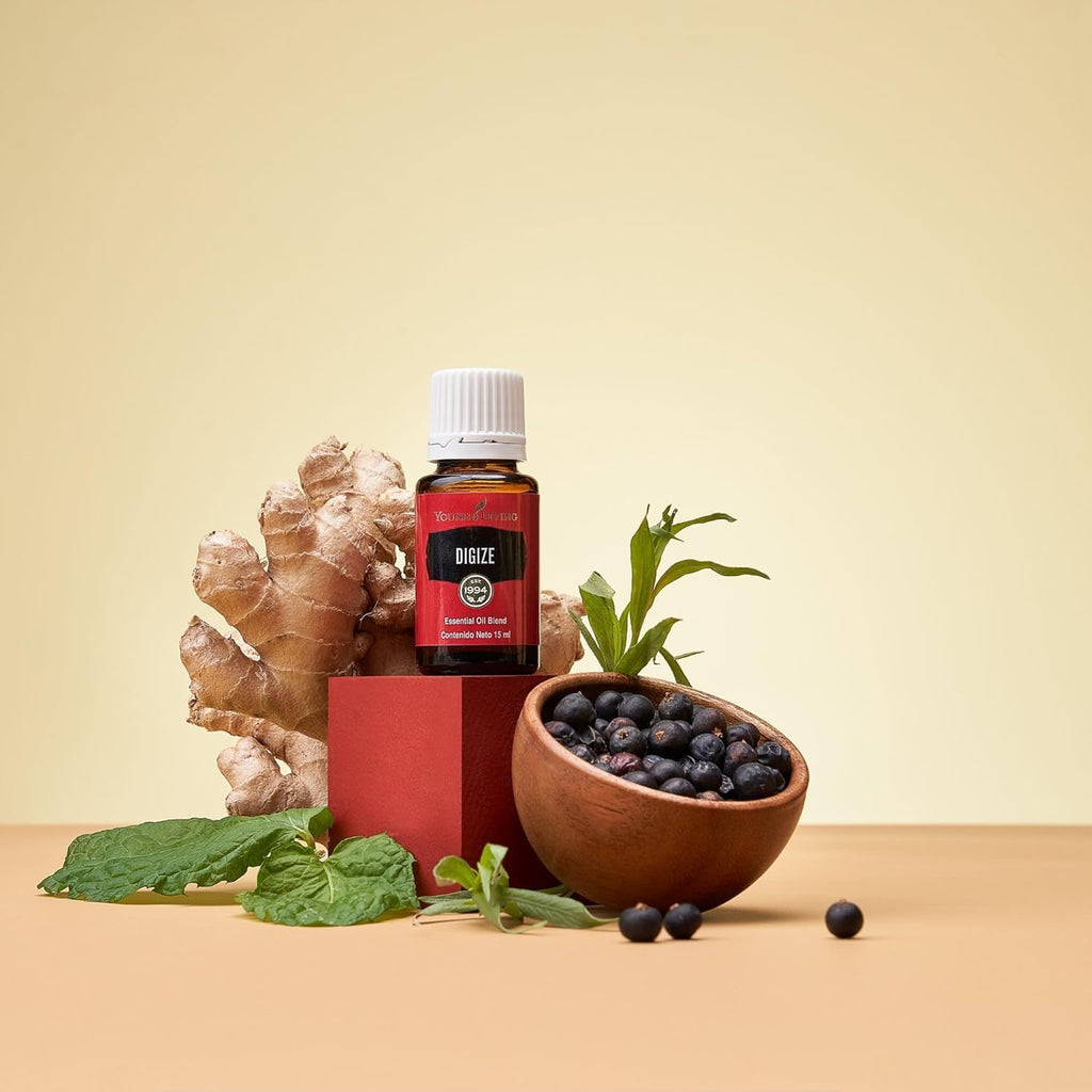 Young Living DiGize Essential Oil 15ml | Aromatherapy Blend with Peppermint & Ginger | Invigorating Diffuser Use & Relaxing Scent for Everyday Rituals