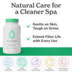 ecoone Filter Cleaner All-Natural Spa & Hot Tub Filter Cleaner | Foam-Free, Chlorine-Free, & Phosphate-Free Spa Filter Cleaner | Prolongs Filter Life and Leaves No Residue, 8 Oz