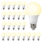 DEGNJU A19 LED Light Bulbs, 60 Watt Equivalent LED Bulb, 2700K Soft White 800Lumen Light Bulb 8W, Non-Dimmable Lighting E26 Base, CRI 80+, 15000+ Hours Lifespan, Pack of 24