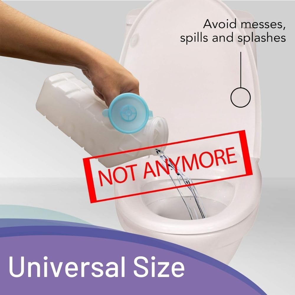Disposable Male Urinal Bag Carebag Pee Bag Medical Grade with Super Absorbent Pad, 20 Count – Travel Urinal for Men – 20 Bedside Urinal Bottle Bags – Leak-Resistant