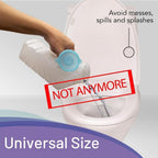 Disposable Male Urinal Bag Carebag Pee Bag Medical Grade with Super Absorbent Pad, 20 Count – Travel Urinal for Men – 20 Bedside Urinal Bottle Bags – Leak-Resistant