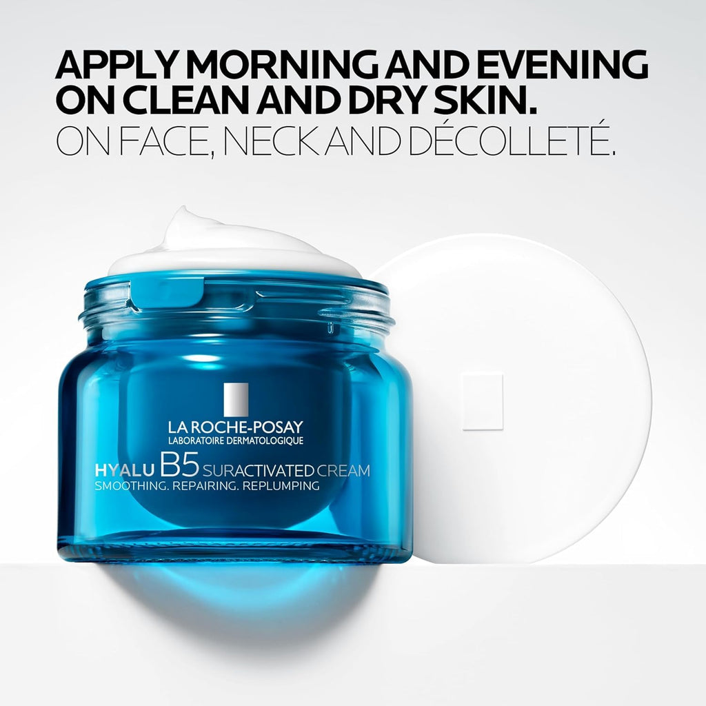 La Roche-Posay Hyalu B5 Super-Activated Anti-Aging Firming Face Cream, 3 Forms of Hyaluronic Acid + Vitamin B5 + Ectoin, Anti-Wrinkle Face Moisturizer Firms Skin + Strengthens Skin's Barrier, 50ml
