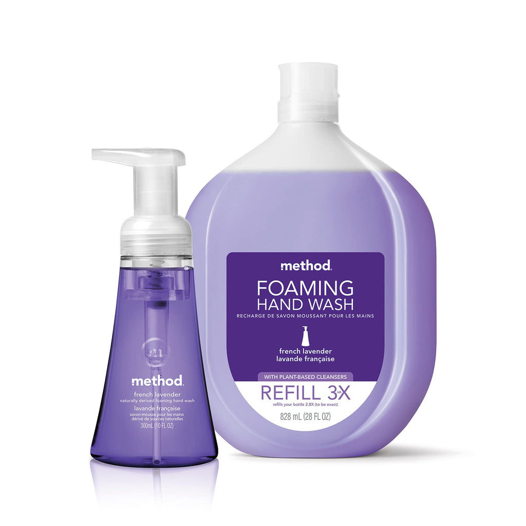 Method Foaming Hand Soap, French Lavender, 10 Ounce (Pack of 3)