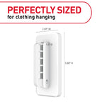Command Folding Clothes Hanger,Holds up to 5 Hangers 7.5 lb,1.5lbs per Rung,1 Hook with 5 Rungs,4 Strips,Closet Organizer,Home Organization,(Pack of 2)