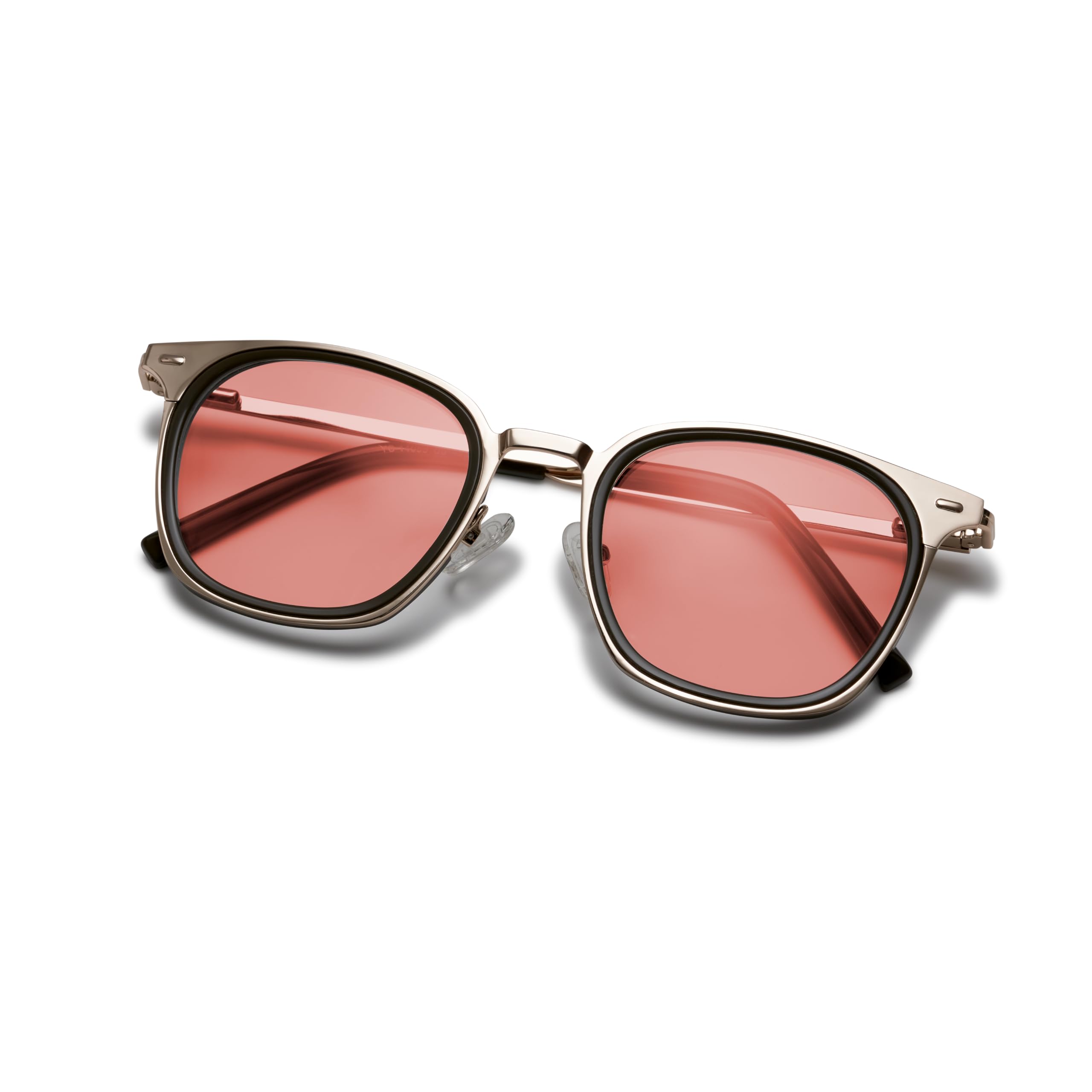 BRADDELL FL-41 Photochromic Transitional Rose Migraine Light Sensitivity Glasses for Fluorescent LED Glare & Concussion