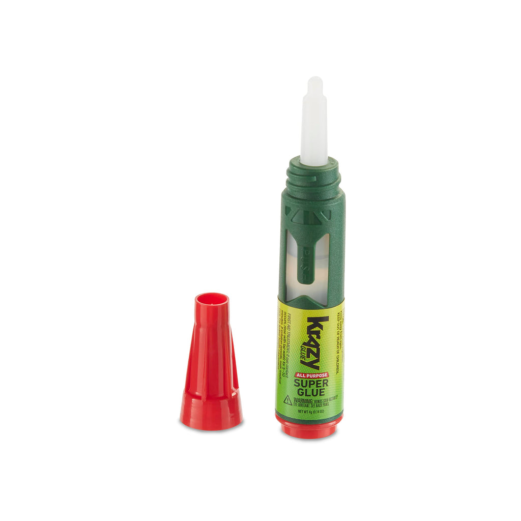 Krazy Glue All Purpose Precision Control Superglue Pen (4g), Clear, Fast-Drying Adhesive, One-Drop Applicator for Plastic, Ceramic, Wood, Rubber, Metal, Leather & More