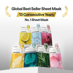 Mediheal Rose PDRN Essential Sheet Mask 10 pcs. 99% Pure White Rose PDRN & Hyaluronic Acid for hydrating, firming, and enhancing moisture barrier, skin firmness, and glow. Vegan formula