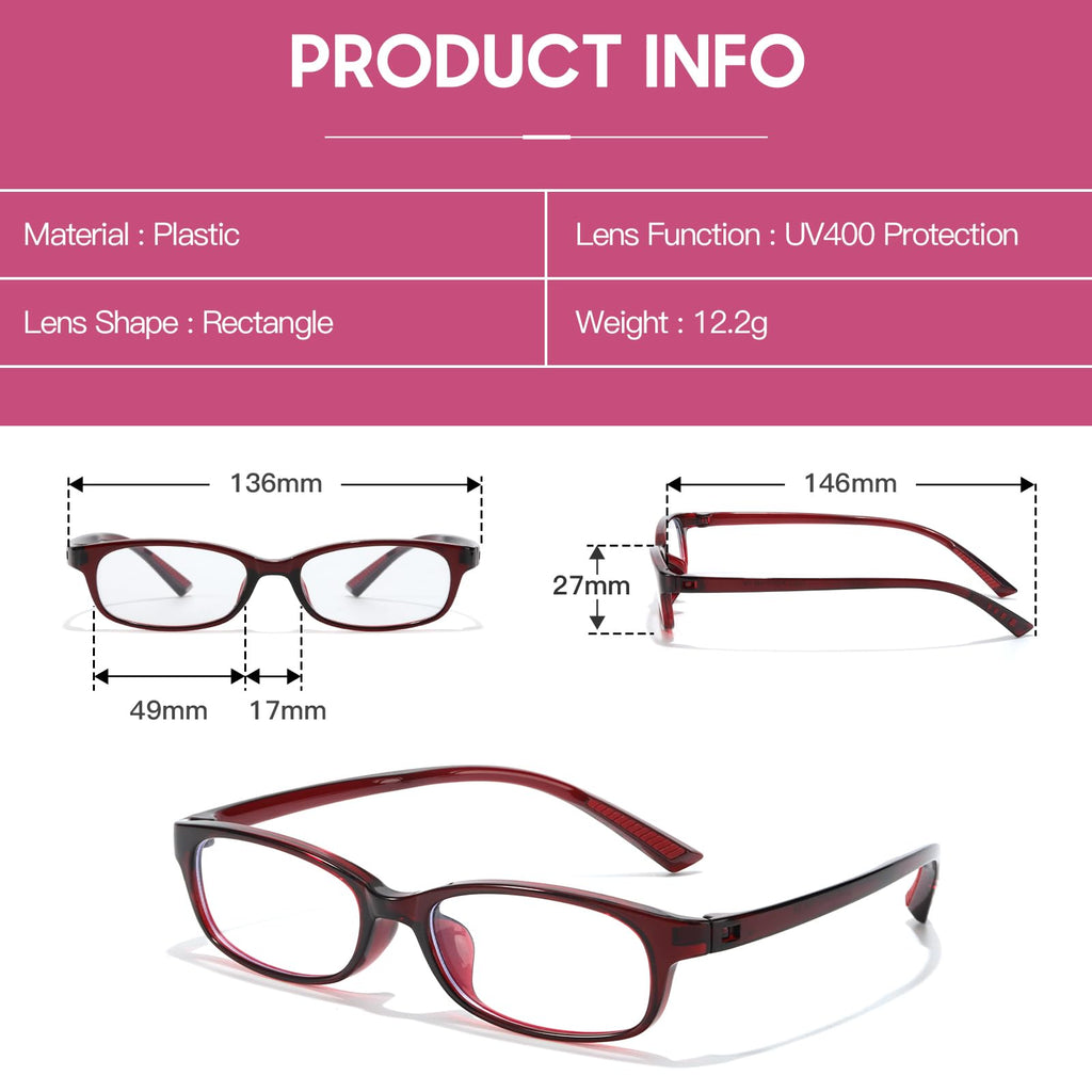 TJUTR Office-Siren Bayonetta Glasses, Blue Light Computer Glasses for Women, Y2K Small Rectangle Frame Eyewear Anti Eyestrain