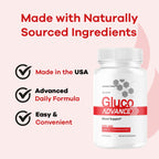 (2 Pack) Gluco Advance Capsules - Official GlucoAdvanced Premium Advanced Formula Pills - Maximum Strength, All Natural Health Formula Pills for Overall Health & Wellness, 120 Capsules for 2 Months