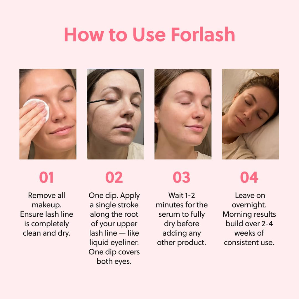 ForChics Prostaglandin-Free Eyelash Growth Serum – Rebuilds Thin Lashes
