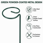 Tingyuan Plant Support Stakes, 20 Pack 24 Inch Metal Rings for Flower Stems