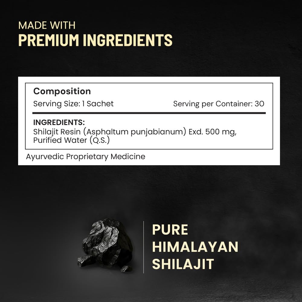 ANECDOTE Himalayan Shilajit Resin Cards 500mg | Boosts Stamina | Increases Productivity | 75% Fulvic Acid, 85+ Trace Minerals | No Added Sugar | Pack of 60