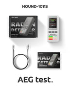 AEGTEST HOUND-1011S Portable Radon Detector, High-Accuracy Sensor for Home, Lightweight, Audible & Visual Alarms, Long-Term Monitoring, Easy-to-Use Radon Tester in pCi/L or Bq/m³ for Basement