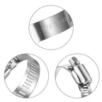 Hose Clamp, 20 Pack Stainless Steel Adjustable 46-70mm Size Range Worm Gear Hose Clamp, Fuel Line Clamp for Plumbing, Automotive And Mechanical Application