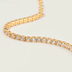 MEVECCO Round Cubic Zirconia Tennis Anklet for Women