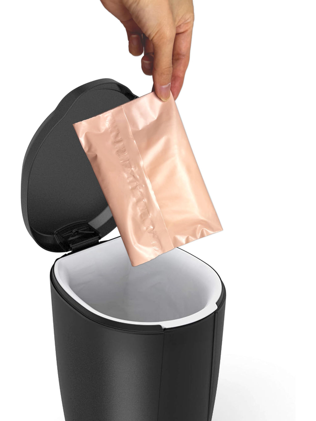 JoseHana Disposable Sanitary Bags, 300 Pcs Sanitary Napkin Disposal Bag with Self-sealing Seals, Personal Disposal Bags for Period, Feminine Hygiene for Personal or Pet Waste, 10" x 6", Pink