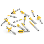KOWOOD Router Bits Set of 15 Pieces 1/4 Inch Woodwork Tools for Beginners