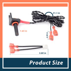 Lisnhlin ECS0275 Water Temperature Sensor Compatible with AquaCal Pool Heater Heat Pump, 10K RT Angle Water Temperature Sensor Rreplace STK0127