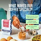 Nguyen Coffee Supply - Loyalty Signature Robusta & Arabica Blend: Medium Roast Premium Ground Coffee Beans, Vietnamese Single Origin, Low Acid, High Caffeine, Roasted in Brooklyn [5 Ib Bag]