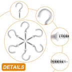 Biaungdo Ceiling Cup Hooks, 5/8", White, 100 Pcs