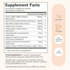 Alaya Naturals Metabolism+, Natural Energy with Green Tea, Cinnamon, Beet Root, Caffeine, Non-GMO– 90 Capsules