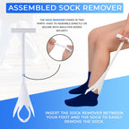 Sock Aid Kit, Premium Sock Puller Aid for Removing Socks or Stockings, with a Super Flexible Sock Aid Device with Long Rope. The Perfect Set for Putting On and Removing Socks or Stockings.