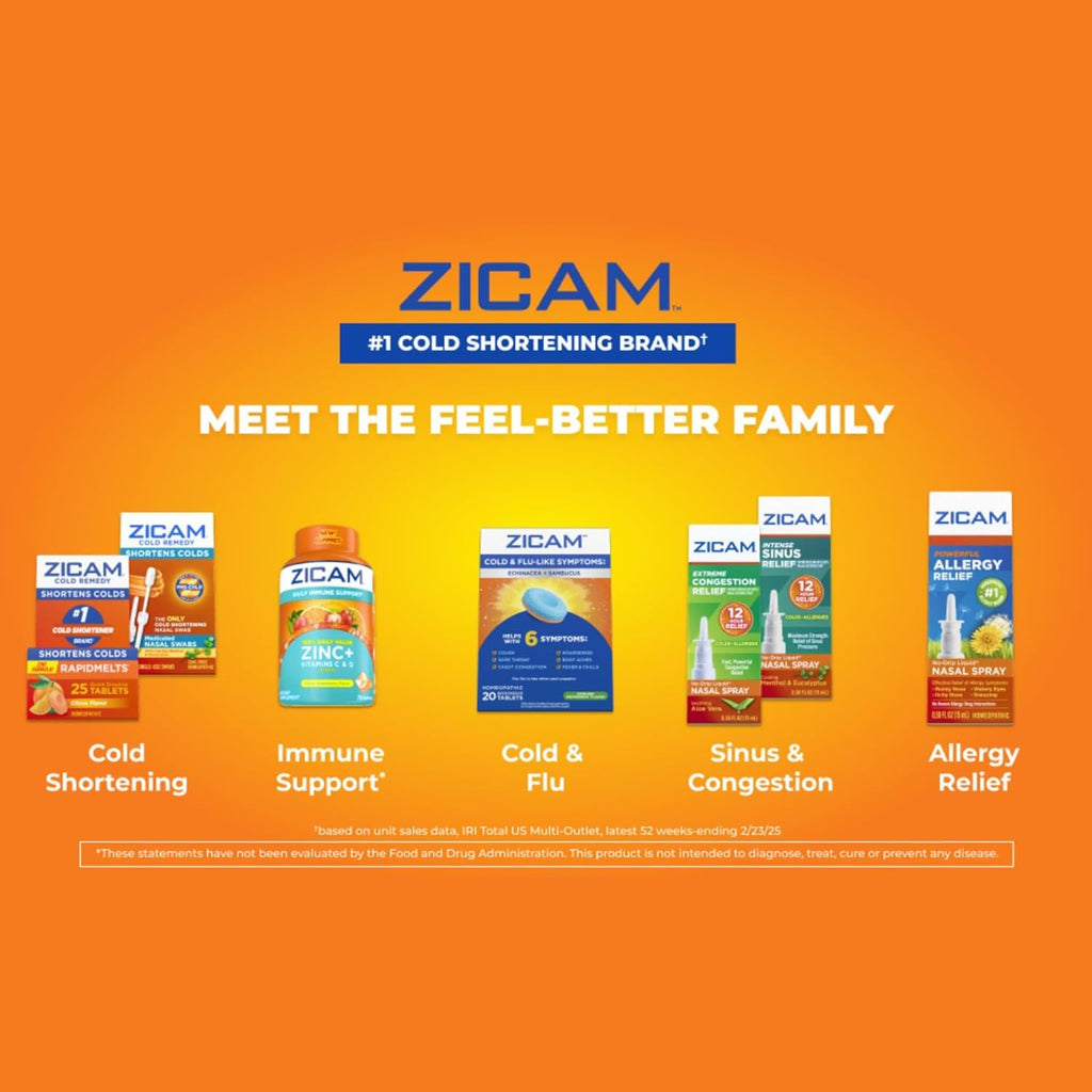 Zicam Cold Remedy Medicated Fruit Drops, Elderberry Flavor, Zinc Cold Shortening Medicine, Chewy Drops, 50 Count (2 Packs of 25)