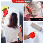 YOUKE OLA 90 Pair Gardening Gloves for Men Women, Breathable Rubber Coated Garden Gloves Working Gloves for Gardening, Construction