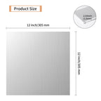 Tynulox 1PCS 6061 Aluminum Sheet Metal 1/16" x 12" x 12", Aluminum Plates Covered with Protective Film, Heat Treatable Aluminum Flat Bar for DIY Craft, Industry