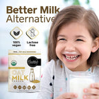Oat Milk Powder 21oz - Natural and Plant Based Milk with a Clean Formula - Gluten-Free, Vegan, USDA Organic Certified, Non-GMO, Dairy Free, and Lactose Free Milk Powder with No Refrigeration Required