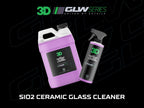 3D SiO2 Ceramic Glass Cleaner, GLW Series | Water & Rain Repellent | All-Weather Protective Ceramic Glass Cleaner | Safe for Tinted, Non-Tinted Windows & Mirrors | DIY Car Detailing | 64 oz