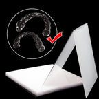 5''x5'' Dental Lab Orthodontic Splint Retainer Slice Vacuum Forming Sheet Soft Hard 1.0/1.5/2.0mm Thermoforming Material (Hard Film 1.5 15Pcs)