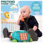 Jyusmile Baby Toys 6 to 12 Months, Musical Turtle Crawling Infant Toys, Early Learning Educational Toy with Light & Sound, Christmas Birthday Gifts for Boy Girl 7 8 9 10 11 Month 0-1 Year Old