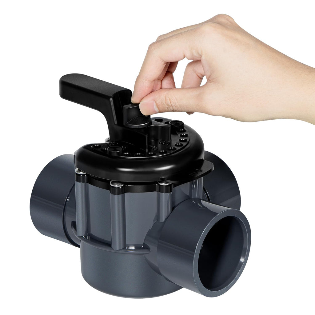 Bzsunway 2 Inch 3 Way Diverter Valve Suitable for Ground Pool and Spa System Replace Part for 263028 3 Port Valve