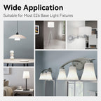 TJOY 8 Pack LED Light Bulbs 60 Watt Equivalent, Daylight White 5000K A19