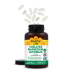Country Life Chelated Magnesium Glycinate 400mg – High Absorption Magnesium for Calm, Muscle Relaxation, Energy & Bone Support – Certified Gluten-Free, Vegan, Kosher, Non-GMO – 90 Tablets