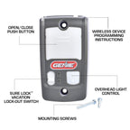 Genie Series II Garage Door Opener Wall Console - Sure-Lock/Vacation Lock for Extra Security - Light Control Button - Compatible with All Genie Series II Garage Door Openers - Model GBWCSL2-BX