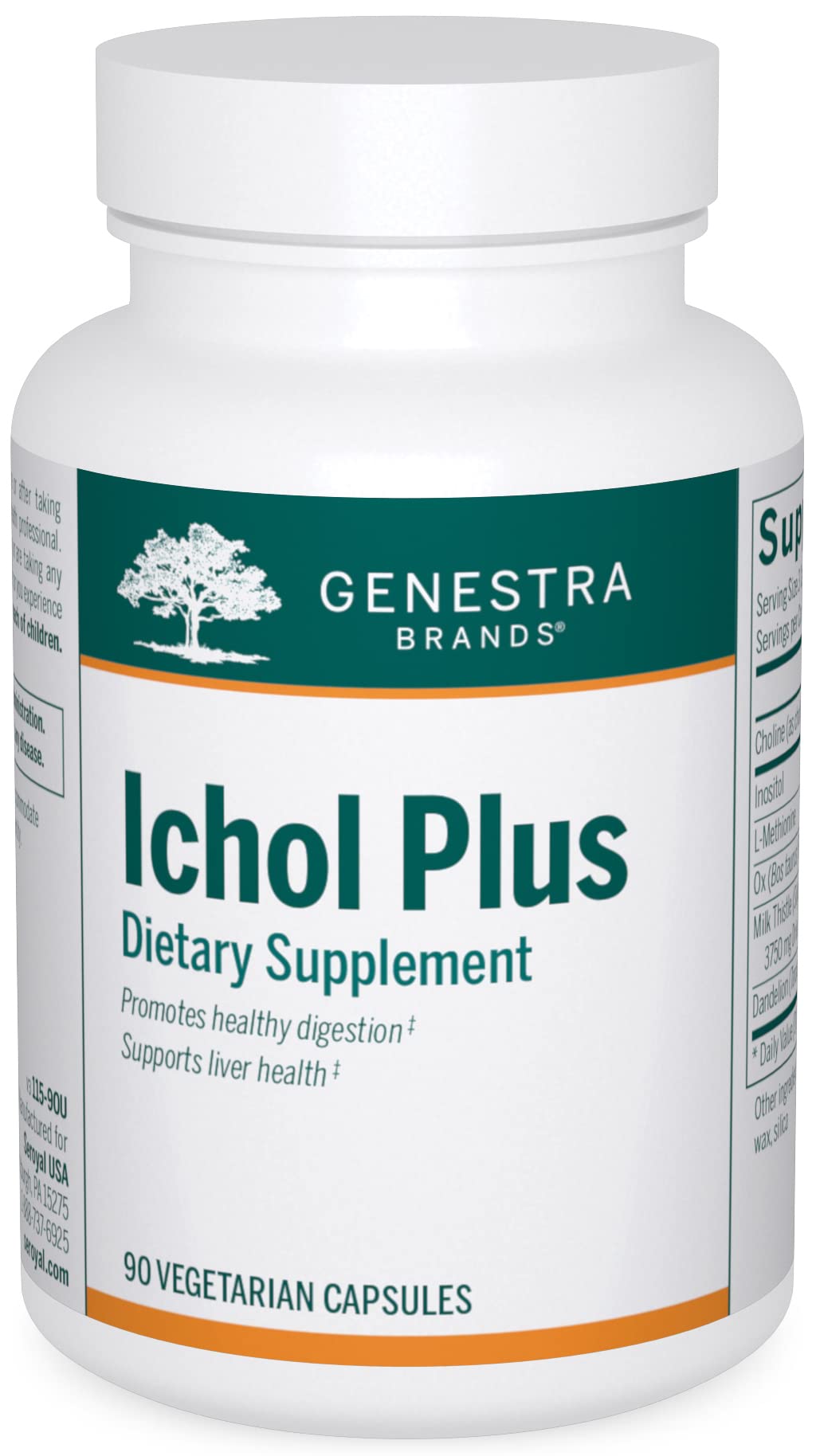 Genestra Brands Ichol Plus | Digestive Supplement | 90 Capsules