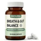 Enerra Ovouria Breath and Gut Balance – Gut Health Probiotic with Magnesium Citrate, Zinc Gluconate, Probiotic Blend, Fresh Breath, Chronic Halitosis & Gut Health – 30 Capsules