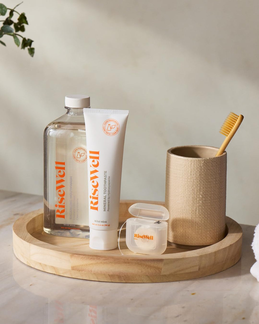 RiseWell Mineral Toothpaste - All Natural Toothpaste with Hydroxyapatite - Made in the USA, Natural SLS-Free Toothpastes - for a Stronger and Healthier Teeth, Wild Mint, 3.4 Oz