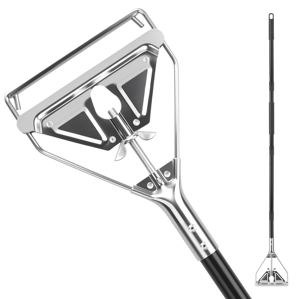 KeFanta 60" Metal Mop Handle Commercial Heavy Duty,Industrial Mop Stick