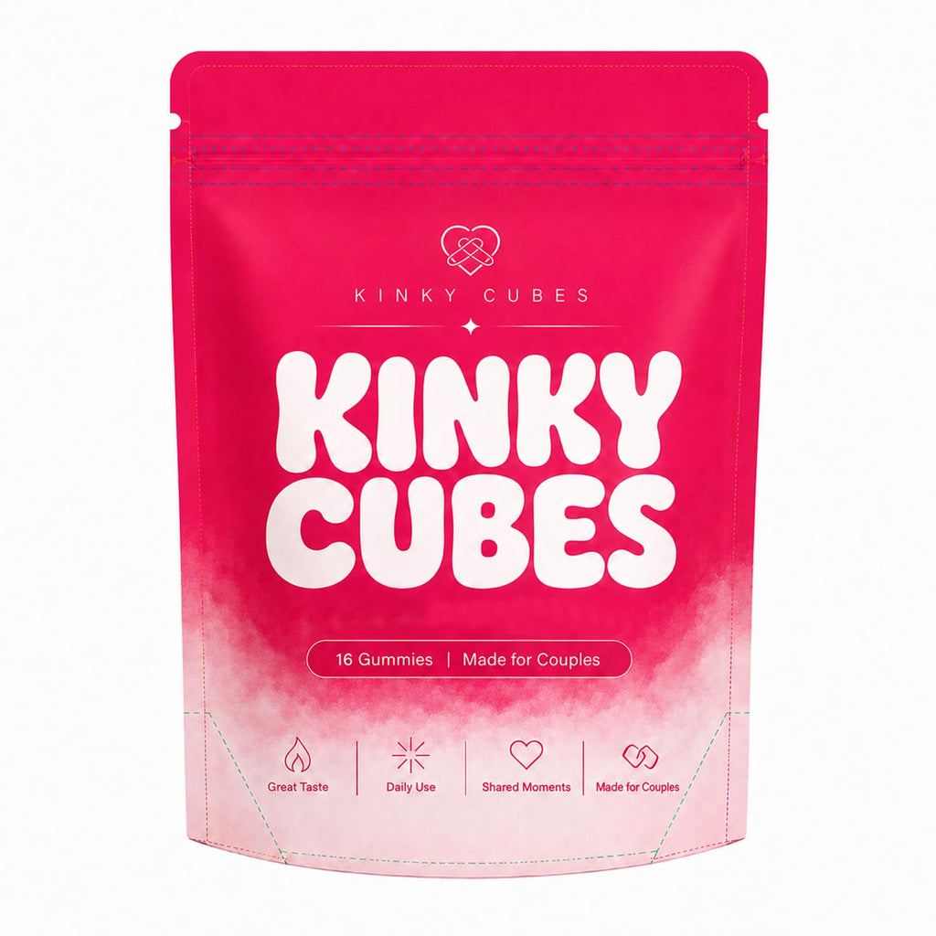 KINKY CUBES Gummies, Boost Mood, Vitamin & Mineral Supplements, 16 Gummies