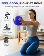 Trideer 9-Inch Pilates Ball, Small Exercise Ball for Yoga, Core Training, Physical Therapy, Balance, Stability and Stretching Pilates Equipment with Inflation Straw