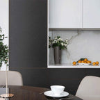 Abyssaly Black Silk Wallpaper Peel and Stick 15.7" X 393.7" Embossed Self Adhesive Black Contact Paper Removable Kitchen Vinyl Textured Wall Paper Cabinet Furniture Shelf Liner