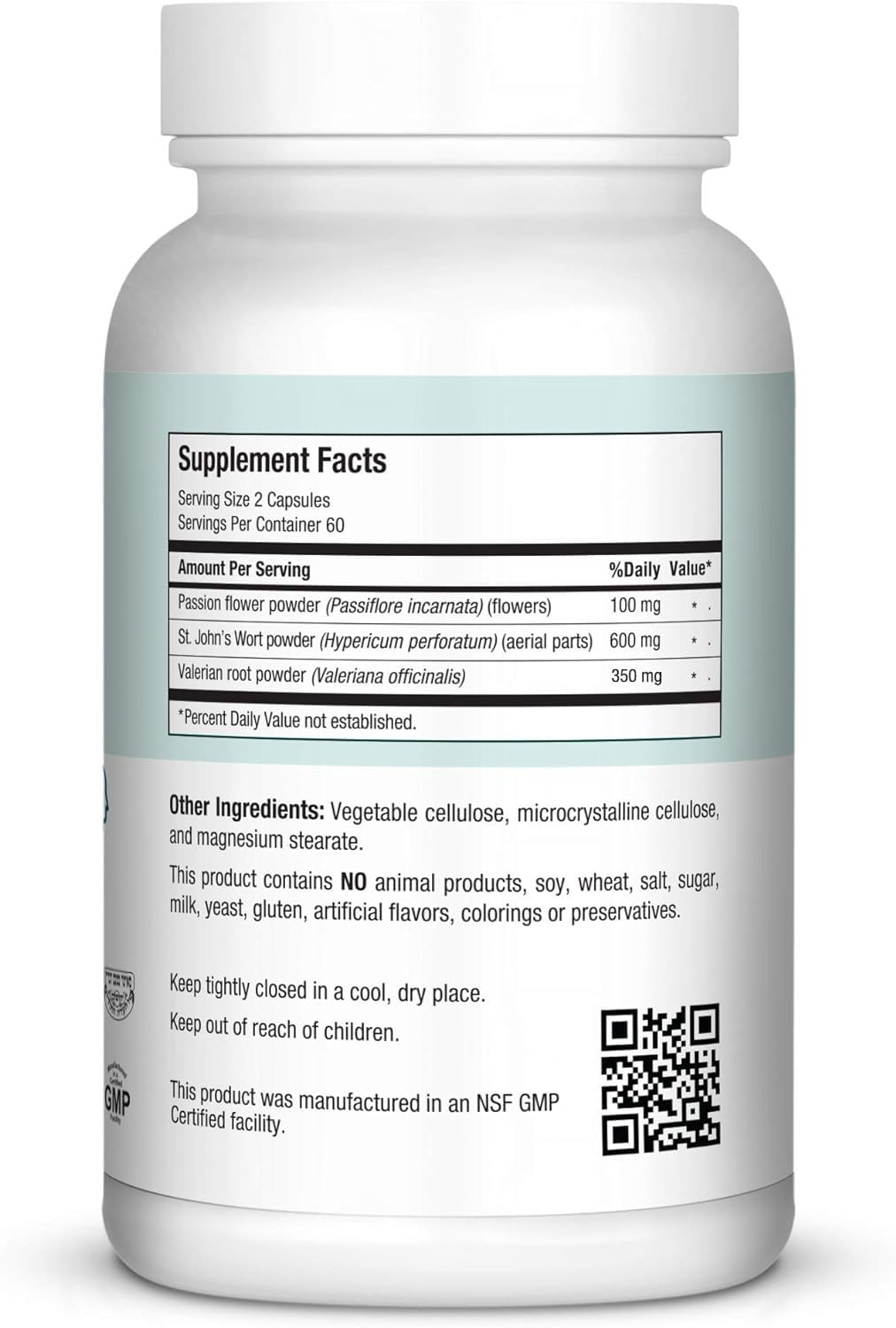 Maxi Kosher for Passover Calm Serenity and Relaxation Support Capsules, 120 Count