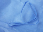 Disposable PPE Isolation Medical Gowns – Level 2, Full Back Coverage, Double Tie Closure, SMS 35g Material, Knit Cuffs, Unisex, Professional Blue for Healthcare & Lab Use (200)