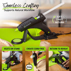 Surebonder Cordless Hot Glue Gun, High Temperature, Full Size, 60W, 50% More Power - Sturdily Bonds Metal, Wood, Ceramics, Leather & Other Strong Materials (Specialty Series CL-800F)
