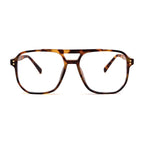 FEISEDY Blue Light Blocking Glasses Fake Nerd Clear Square Computer Lightweight Pilot Glasses Frame Oversized B2866