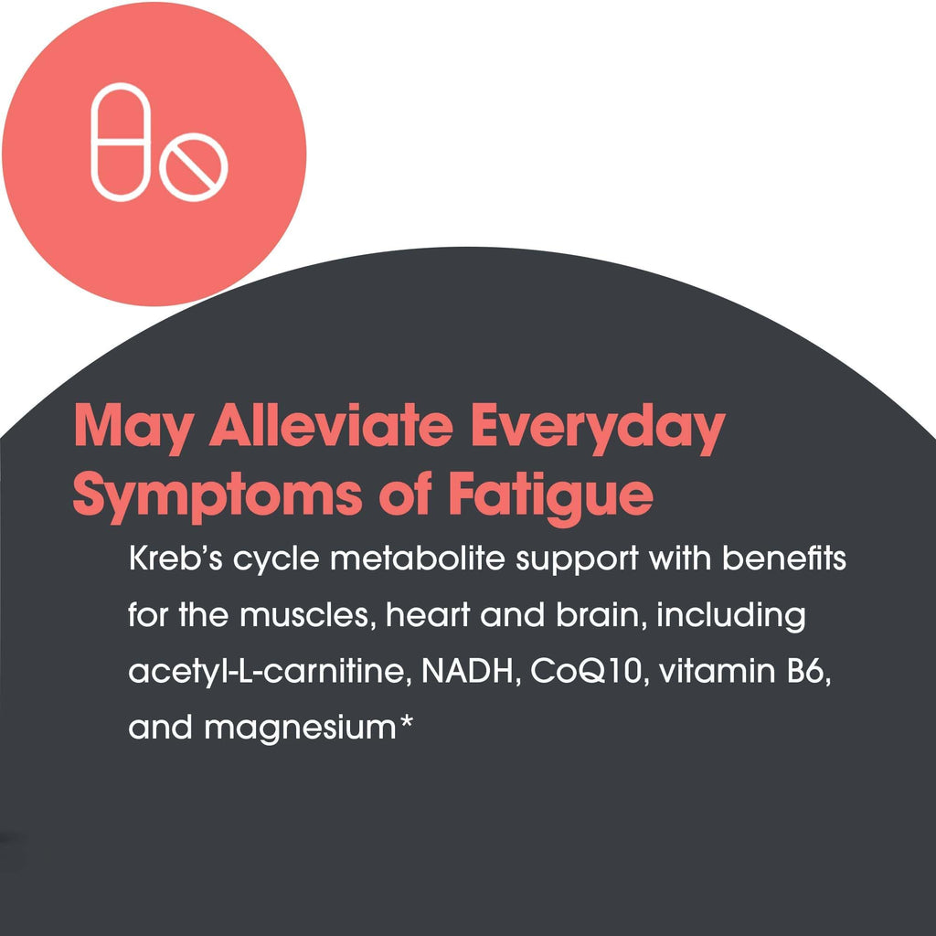 ARG Mitochondrial Cofactors - Delivers 300 mg Acetyl-L-Carnitine - Supports Mitochondrial Function & Cellular Energy - CoQ10, Vitamin B6 & Magnesium - 30 Servings - 90 Vegetarian Capsules