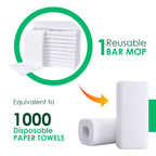 Avalon Towels Bar Towels (Pack of 36) Size 14x17 Inches – 100% Cotton, Absorbent and Reusable Cleaning Rags, Multipurpose Cleaning Towels, Terry Cloth Rags, Durable Shop Rags (White)